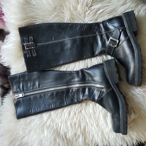 Fluevog Bond GirlTall Boots with Buckles Discontinued Size 5.5 - Picture 6 of 11